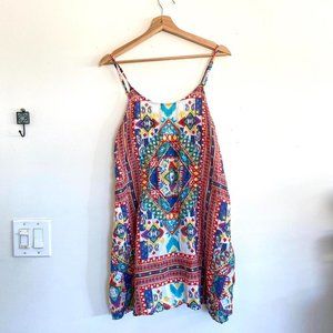 LAJE MINI DRESS SUMMER BOHEMIAN SIZE MEDIUM